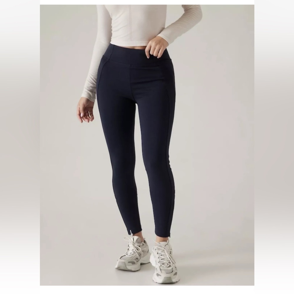 ATHLETA Women’s Delancey Skyline Tight Navy Legging Size XS NWT
